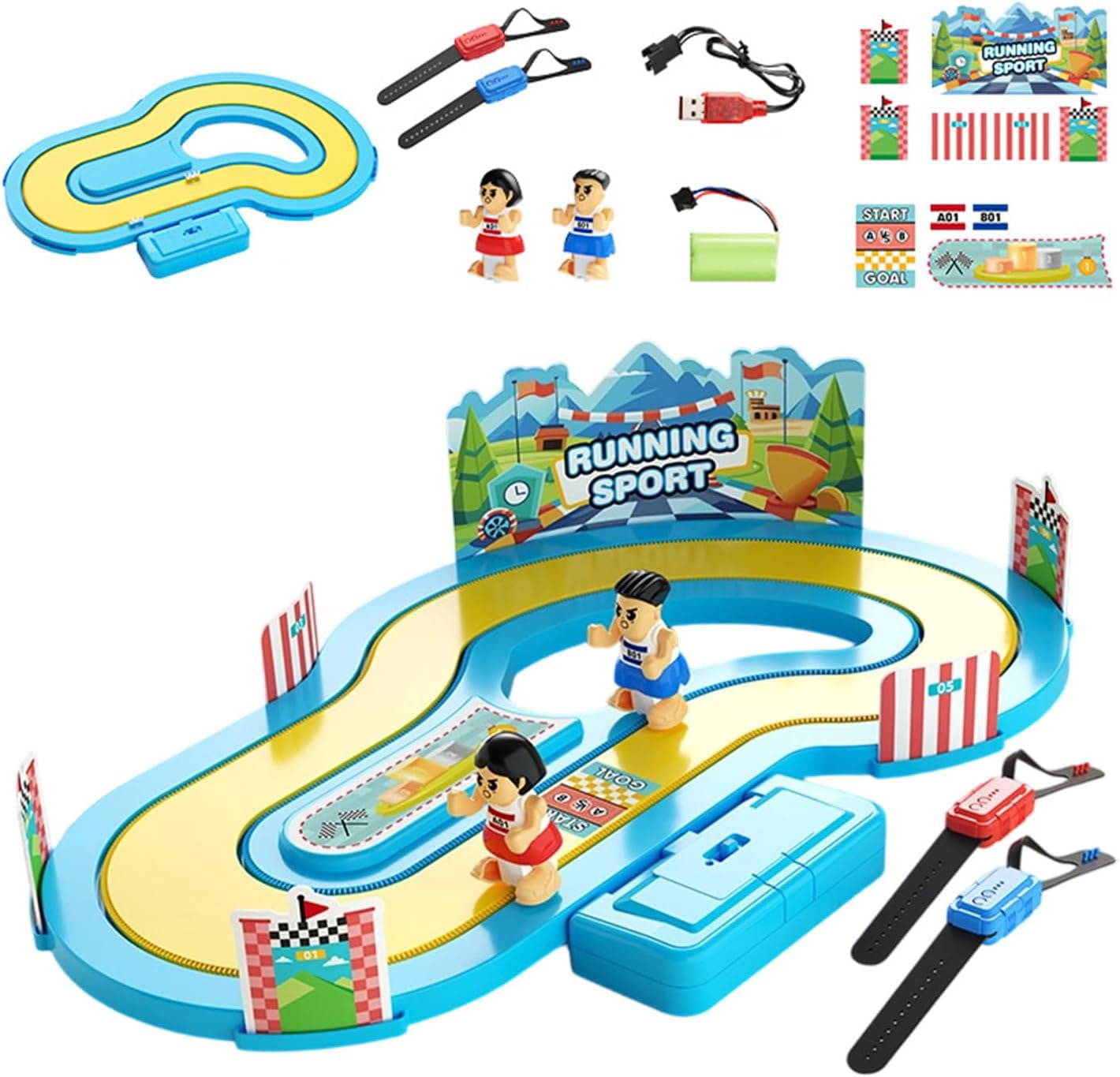 Motion-Sensing Racing Game - Parent Child Interactive System, Motion Controlled Board Toy, Physical Activity Entertainment, Family Bonding Experience For Children Boys(1Set)