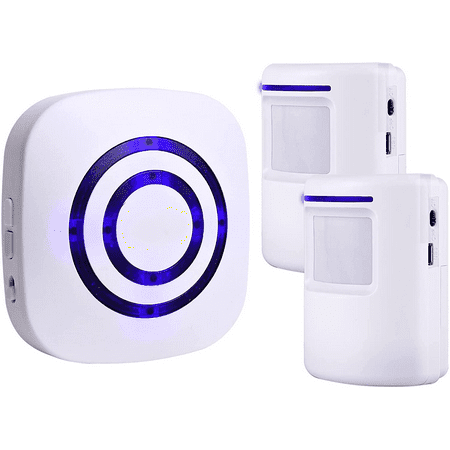 Motion Sensor Alarm System, Wireless Home Security Driveway Alarm Indoor, Motion Detector Alert with 2 Sensor and 1 Receiver -38 Chime Tunes