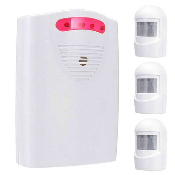 Motion Sensor Alarm Wireless Driveway Alarm Wireless Doorbell Battery Powered 1 Receiver 3 Sensors Home Security System