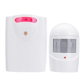 Motion Sensor Alarm Wireless Driveway Alarm Wireless Doorbell Battery Powered Home Security Door Sensor Chime White 1 Pack
