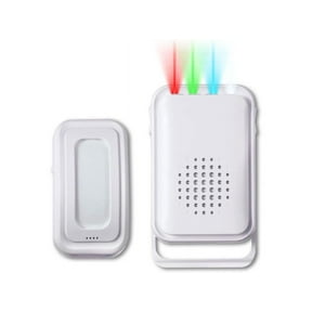 Motion Sensor Detector Door Chime for Business Store Entry Alert, Welcome Buzzer Monitor Doorbell Alarm for Home Elderly, LED Indicators & Vibration (1 Sensor & 1 Receiver)