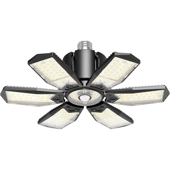 Motion Sensor Garage Light, 20000LM 200W Garage Lights Ceiling Led Motion Activated,Motion Light Indoor with Dusk to , E26/E27 Screw in Shop Light for Basement Barn Attic Warehouse