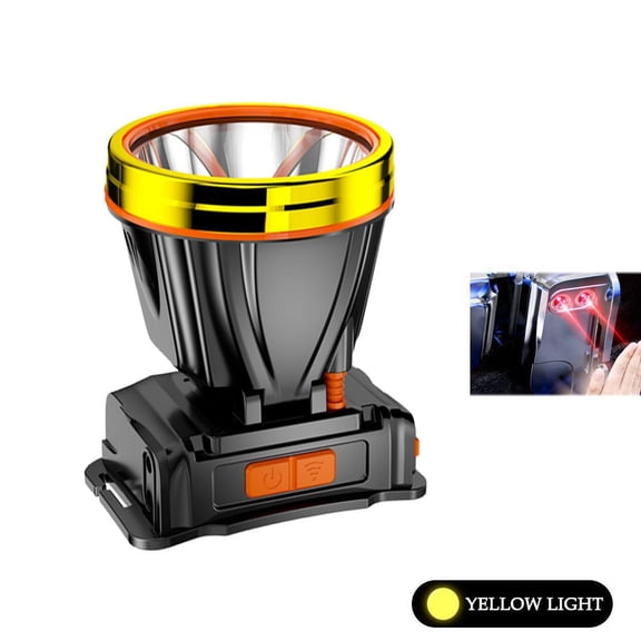 Motion Sensor Headlamp 2400mAh Rechargeable High Power 5W LED Head Lamp With 40 Lights Dual Speed Dimming Waterproof For Camping Running Caving