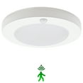 thumbnail image 1 of Motion Sensor LED Ceiling Light, 6inch 120V LED Flush Mount Round Lighting Fixture, 10W 700lm LED Closet Light for Indoor/Outdoor, Porches, Closet Rooms, Stairs, Hallways, 3000K Warm White, 1 of 9