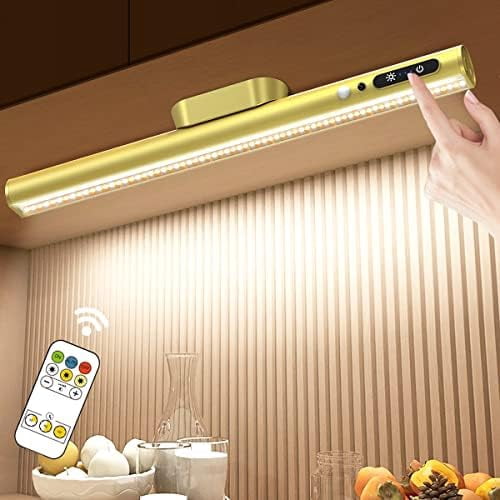Motion Sensor LED Light Bar Indoor, Rechargeable Under Cabinet Lighting ...