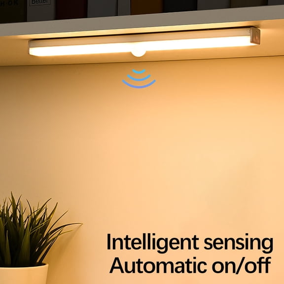 Motion Sensor LED Light Bar | Wireless Rechargeable Night Light with Magnetic & Adhesive Mount | Auto On/Off for Closets, Cabinets & Hallways | Warm White Light
