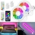 Motion Sensor LED Light Strip 2x9.8Ft RGB Strip Lights with Stay On