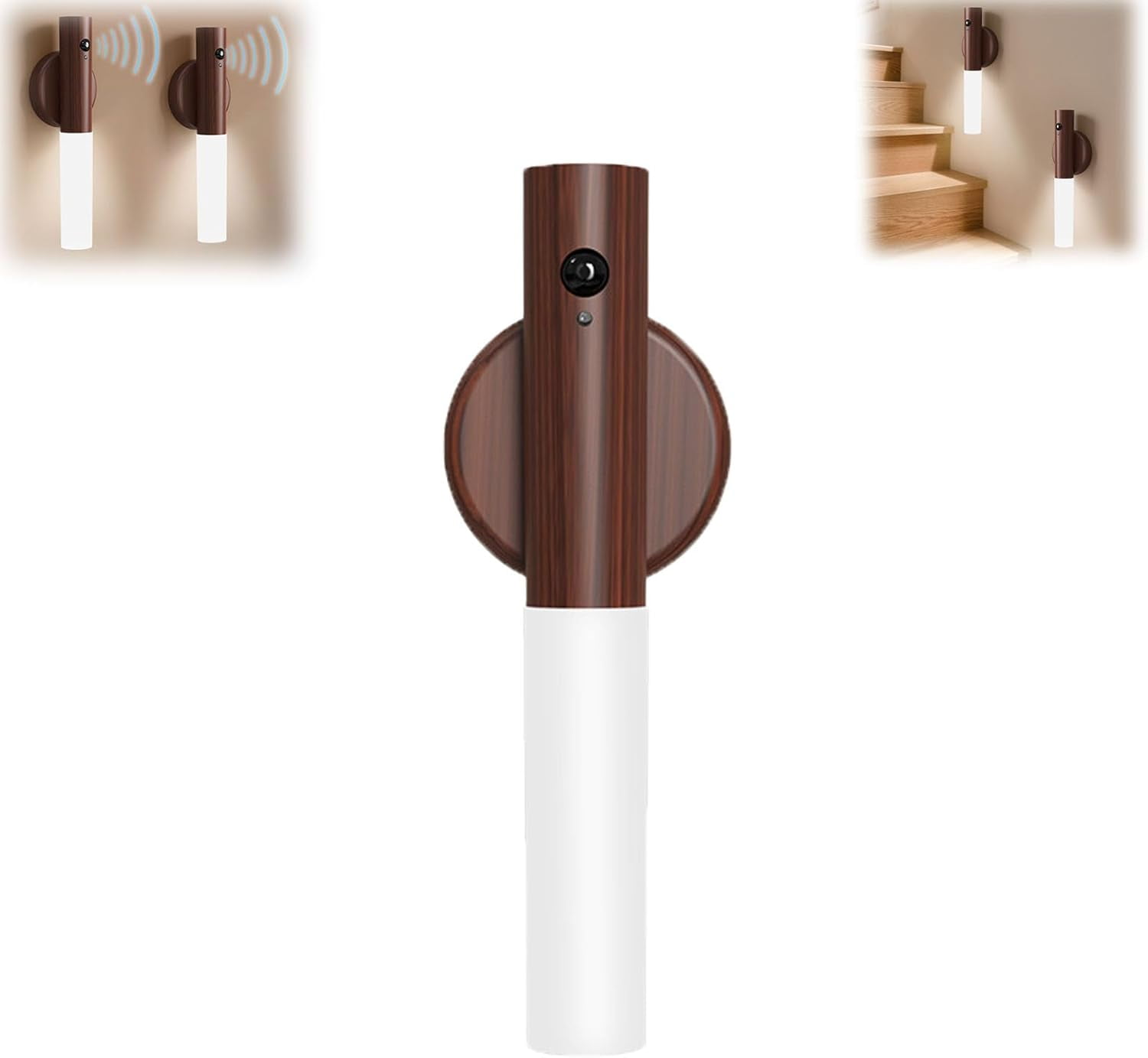 Motion Sensor LED Lights, Battery Operated Wall Sconce Set of 2 ...