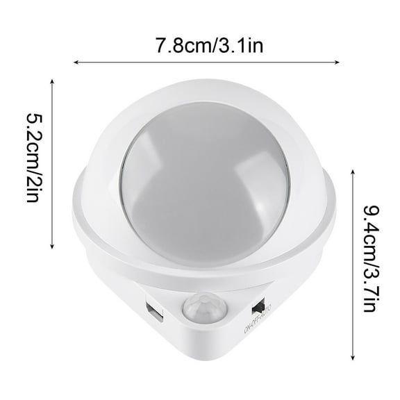 Motion Sensor LED Night Light Water-Activated Closet Lamp Under-Cabinet Lighting Magnetic Mount Dimmable Auto On/Off for Bedroom Hallway Kitchen Stairs