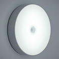 thumbnail image 1 of Motion Sensor LEDs Night Light USB Rechargeable Human Body Induction Round Night Lamp Magnetics Stick Children Lamp for Wall Bedside Wardrobe Stairs Cabinet WHITE, 1 of 3