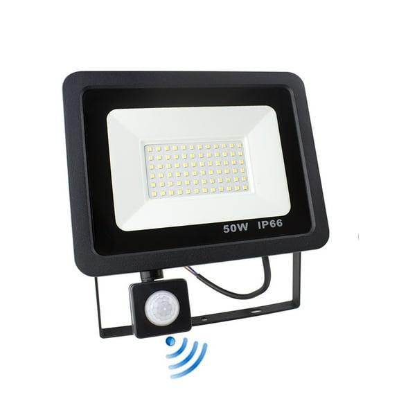 Motion Sensor Led Lights Outdoor Spotlight 50W 30W 20W 10W LED Projector With Detector Street Wall Lamp With Sensor PIR