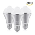 thumbnail image 1 of Motion Sensor Light Bulb,EECOO 9W Smart PIR LED Bulbs Auto On/Off Security Lights Outdoor,motion sensor led light bulbs smart light bulb auto on/off night security night light automatic sensor, 1 of 9