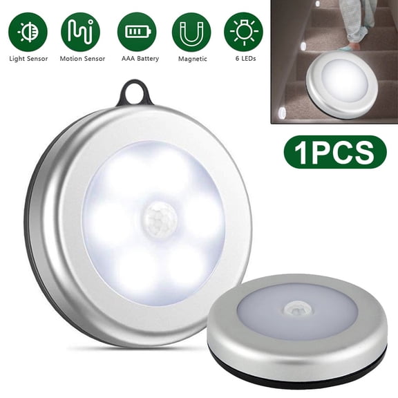 Motion Sensor Light, Closet Light, Wall Light, Stick Anywhere with No Tools, Battery Operated Lights, LED Night Lights, Perfect for Staircase, Hallway, Bathroom, Bedroom, Kitchen, Cabinet (1 Pack)