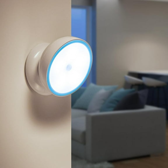 Motion Sensor Light Magnetic Cruise Ship Motion Sensor Night Light, Rechargeable Battery Night Light, Motion Activated Stick On Wall Light, 360Rotating Motion Sensor Light Indoor for Hallway Kitchen