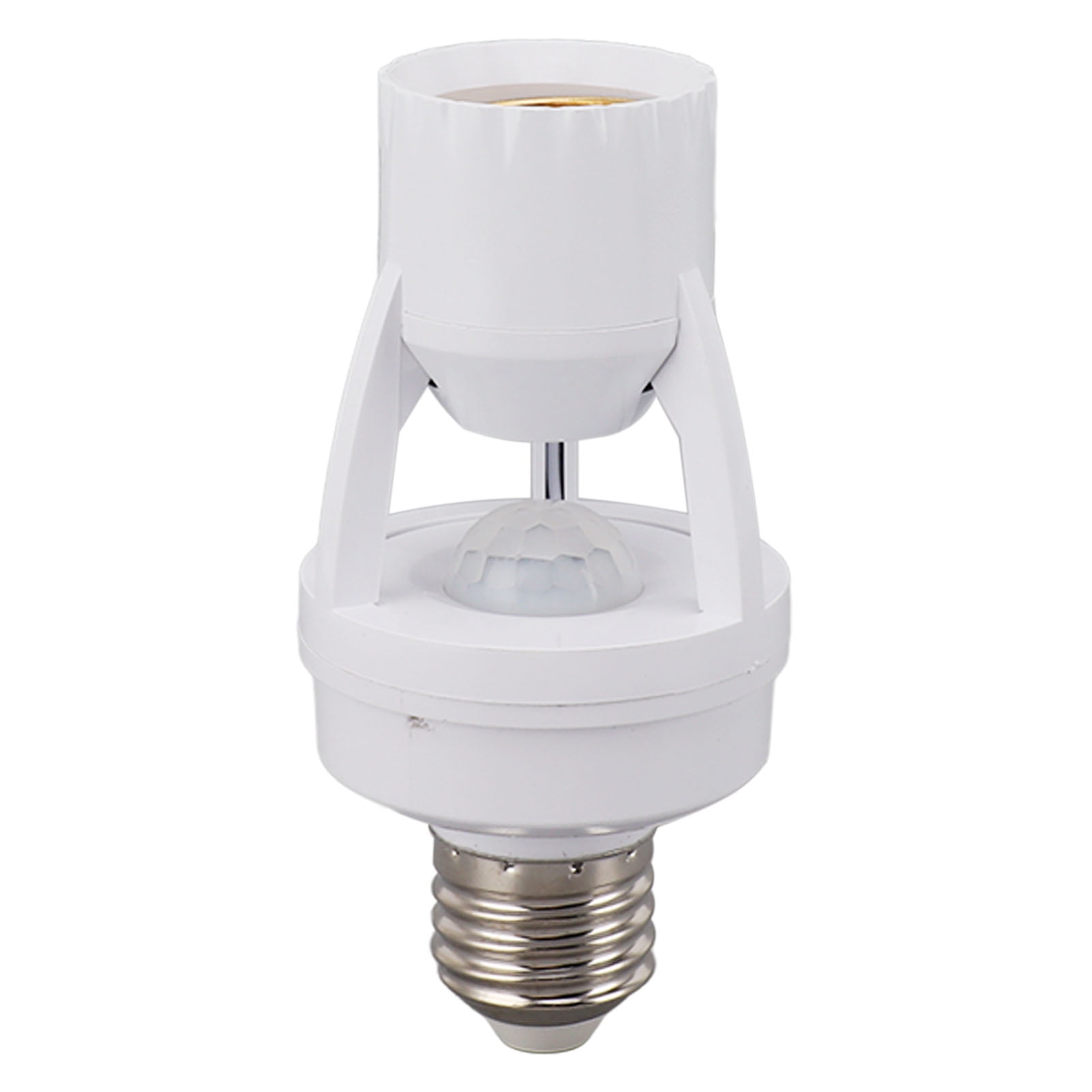 Motion Sensor Light Socket, E27 Motion Activated Light Bulb Holder Auto