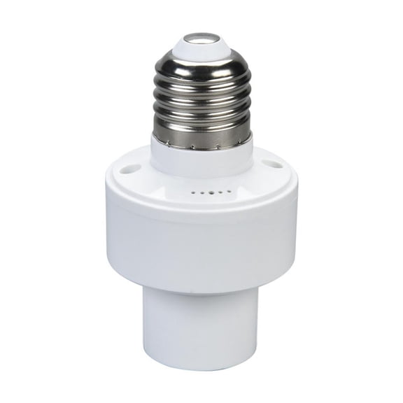 Motion Sensor Light Socket, E27 Screw in Light Bulb Holder Adapter with Photoelectric Sensors