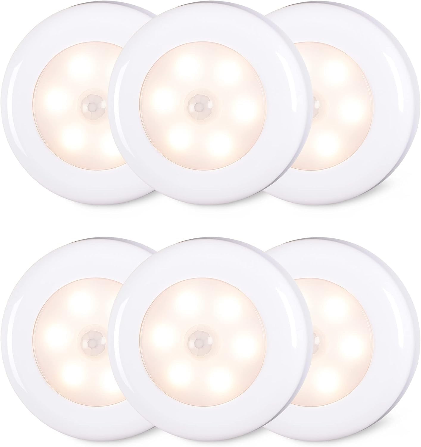 Motion Sensor Lights Indoor, STAR-SPANGLED High CRI Stick on Stair Puck Lights