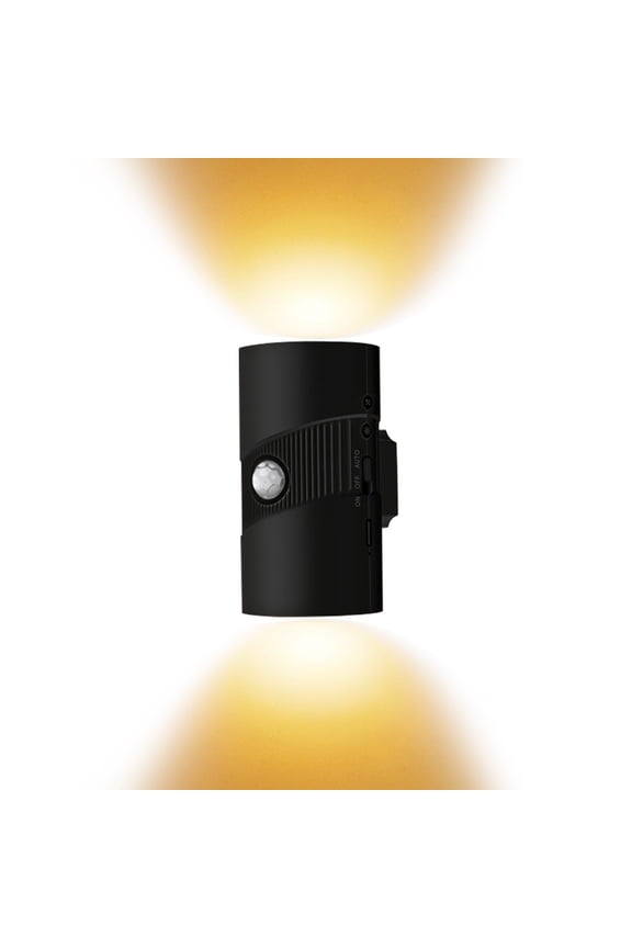 Motion Sensor Magnetic Wall Lamp Bedroom Wall Sconce Double head LED Night Light