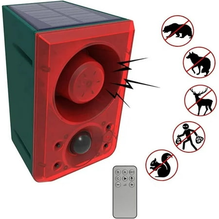 Motion Sensor Motion Alarm Emits loud dog barking gunshot sounds upto 130db US