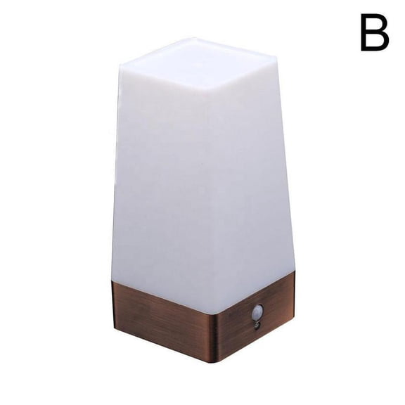 Motion Sensor Night Light Battery Powered Led Table Lamp Warm White Wireles B6B0