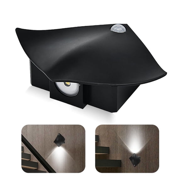 Motion Sensor Night Light, Motion Activated USB Rechargeable Wall Lamp, Long Service Life Easy Install Induction Night Light for Hallway Stairway Toilet (White)