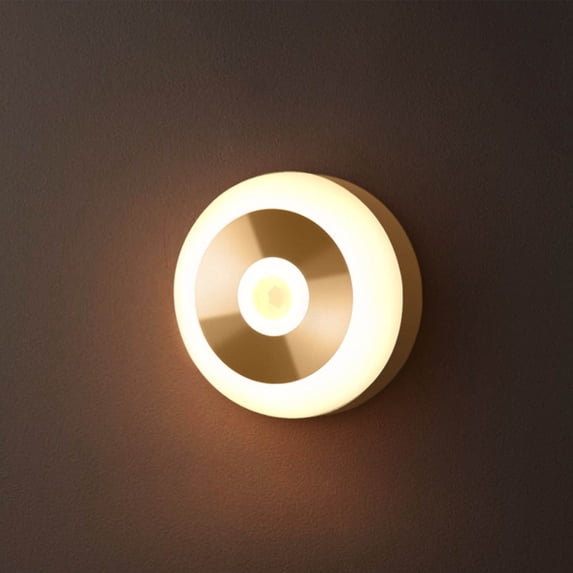 Motion Sensor Night Light - USB Rechargeable, Magnetic & Hanging LED for Stairs, Hallway, Bathroom (600mAh, 120° Detection) white
