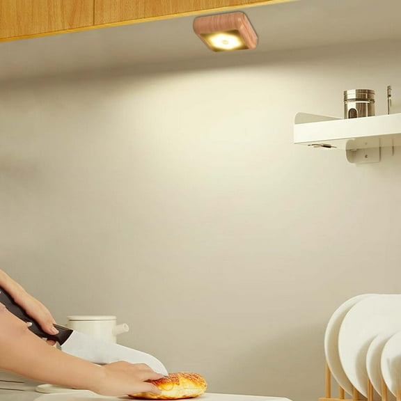 Motion Sensor Night Light - Wireless LED Cabinet Closet Light with Auto On/Off (2 Modes, Battery Operated)