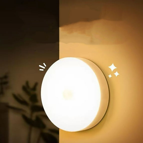 Motion Sensor Night Light with Magnetic Mount for Hallway, Bathroom, and Bedroom - Automatic, Rechargeable, and Super Bright