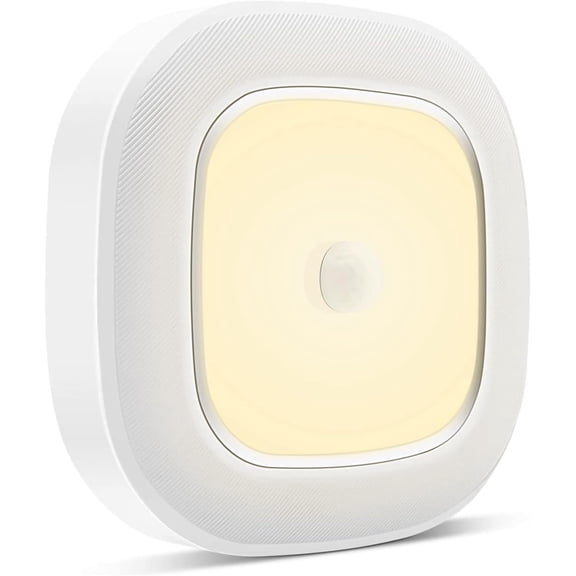 Motion Sensor Operated Lights For Closet, Indoor Activated Ceiling Light 300LM for Stair Kitchen Porch Bathroom Hallway Garage, Warm Step Light