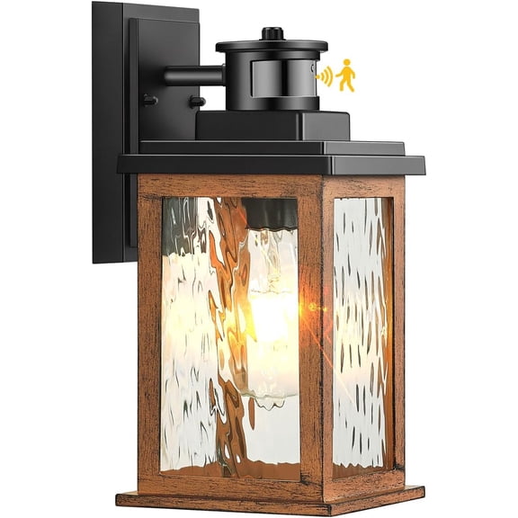 Motion Sensor Outdoor Lights, Dusk to Outdoor Lighting for House, Grain Garage Lights, Lantern Wall Mount, Porch Sconce for Entryway, with Anti-Rust, Weather Resistant