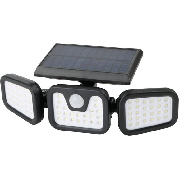 Motion Sensor Solar Light 74-SMD-LED Security Lamp with Wide Angle Illumination Activated LED Wall Lamp Light Fixture