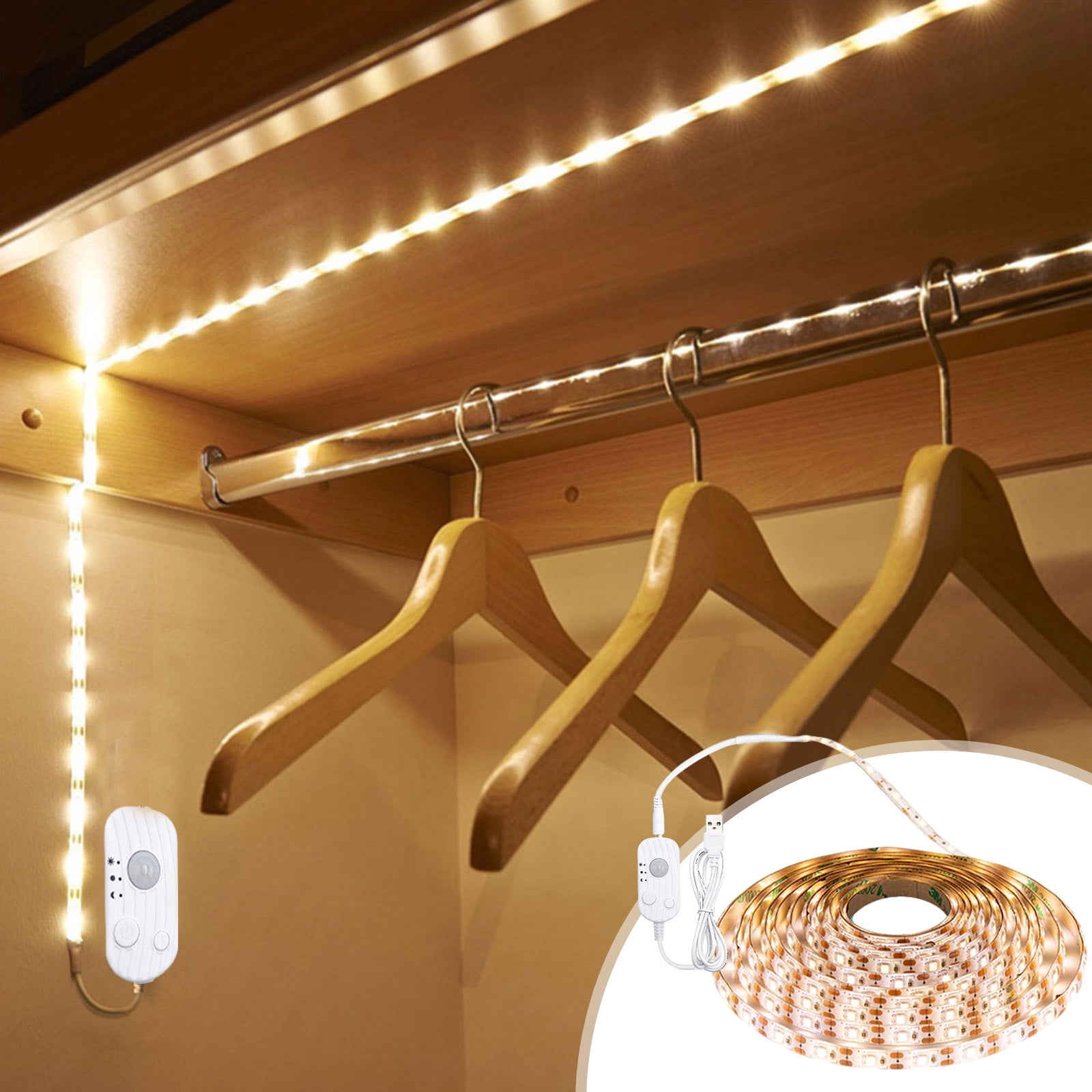 Motion Sensor StripLED Counter LightsUpgraded USB Operated LED Strip