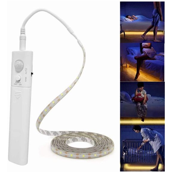 Motion Sensor Strip Light, Battery Stick On LED Bar