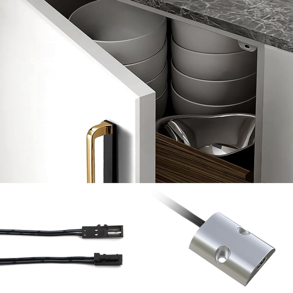 Motion Sensor Switch, IR Sensor Switch Door Activated Light Switch for Closet and Under Cabinet Lighting (DC 12/24V 3A)