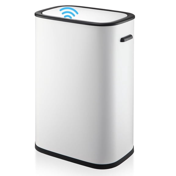 Motion Sensor Trash Can, 14.5 Gal / 55 L Automatic Garbage Can with Soft-Close Lid and Handle, Touchless Rectangle Waste Basket for Kitchen, Bathroom, Bedroom