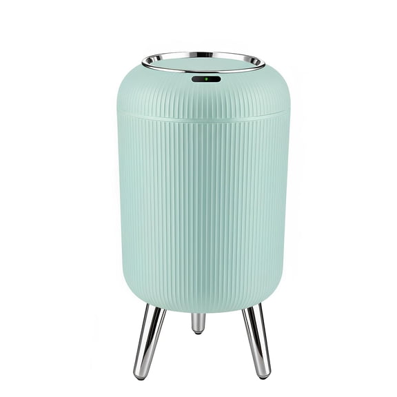 Motion Sensor Trash Can with Lid,3 Gallon/11L Small Bathroom Garbage can,Blue Wastebasket Touchless Trashcan with Removable Leg,Automatic Trash Bin for Bedroom,Toilet, Office, rv, Living Room