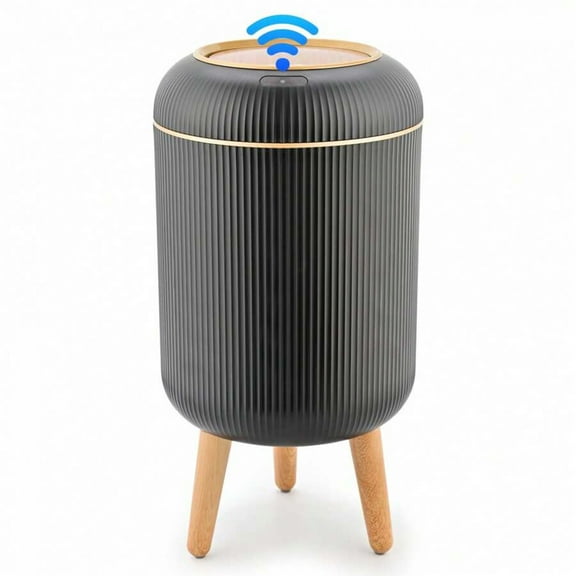 Motion Sensor Trash Can - Touchless Auto-Open/Close, Waterproof Plastic with Lid - for Kitchen, Bathroom, Office & More