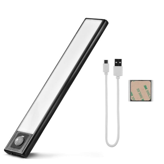 USB Rechargeable LED Under Cabinet Light with PIR Motion Sensor - Flexible Installation, Three Work Modes, Energy Efficient and Convenient(Daywhite)