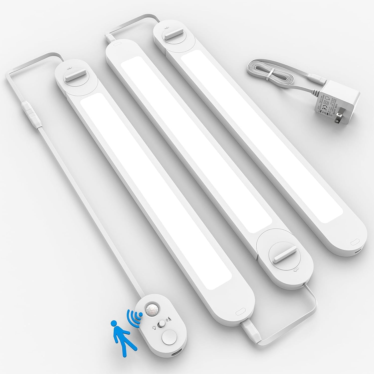 Motion Sensor Under Cabinet Lighting, Wired Under Counter Lights Plug