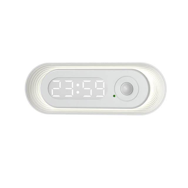 Motion Sensor Wall Clock Night Light Bathroom Study Night Light for ...