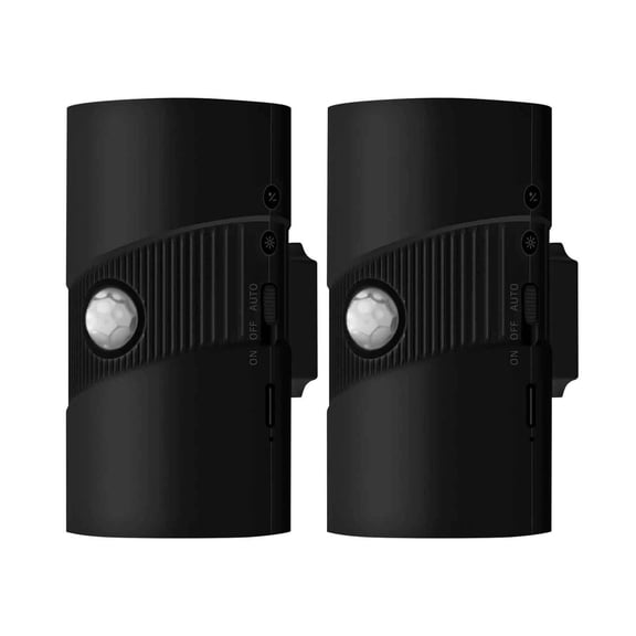 Motion Sensor Wall Light Magnetic Wall Light Motion Sensor Night Light Cordless Double Head LED Lights 3 Color Temperatures 4 Brightness Levels 1500mAh Battery Type C Rechargeable for Bedroom Hall