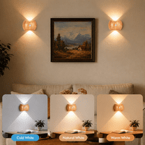 Rechargeable Motion Sensor Wall Sconce, 2 Pack Wireless LED Light with ...