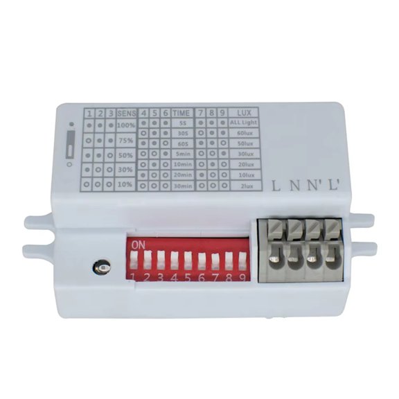 Motion Sensor for Auto-Sensing Lighting 5.8GHz Microwave Radar 110-240V Suitable for Hallway Hotel Corridor Sensor Light