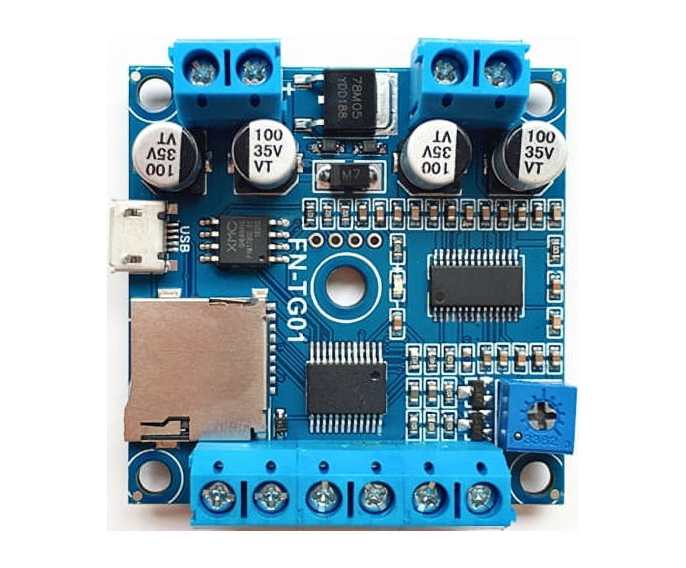Motion Sensor or Switch Activated MP3 Player Module with Load Output