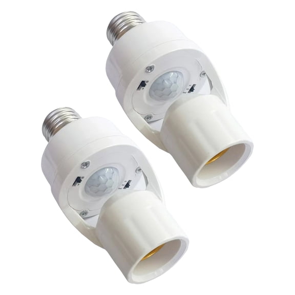 Motion Sensorings Light Socket With Automatic On/Off For Hallway Staircases Energy Saving PC Materials Easy Installation