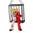Halloween Decorations Motion Sensors Props Terrifying Cages Prisoner'S Hanging Luminous Eye