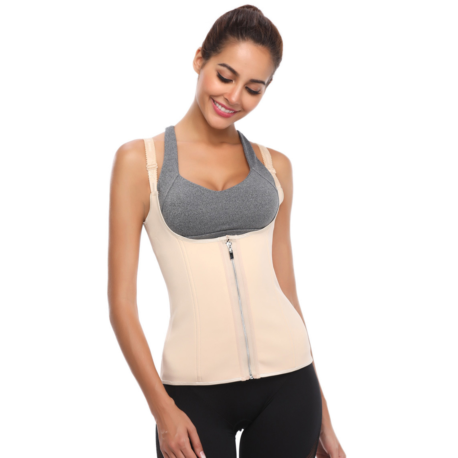Motion Shap·ewear Co`rset for Women Abdominal Control Firm Body Zipper ...