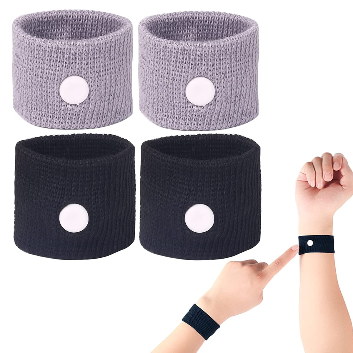 Motion Sickness Bands, Nausea Wristbands for Car Sickness, Relief Wristbans for Morning Sea Flying Travel