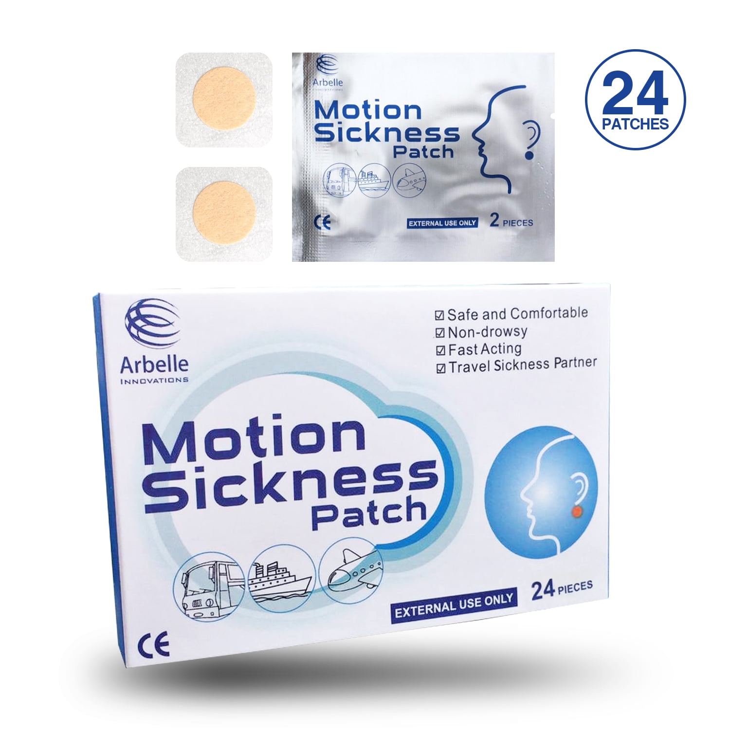 Motion Patch - 20 Pack - Motion of Cars, Ships, Airplanes, Cruise, Trains & Other Forms of Transport Movement.