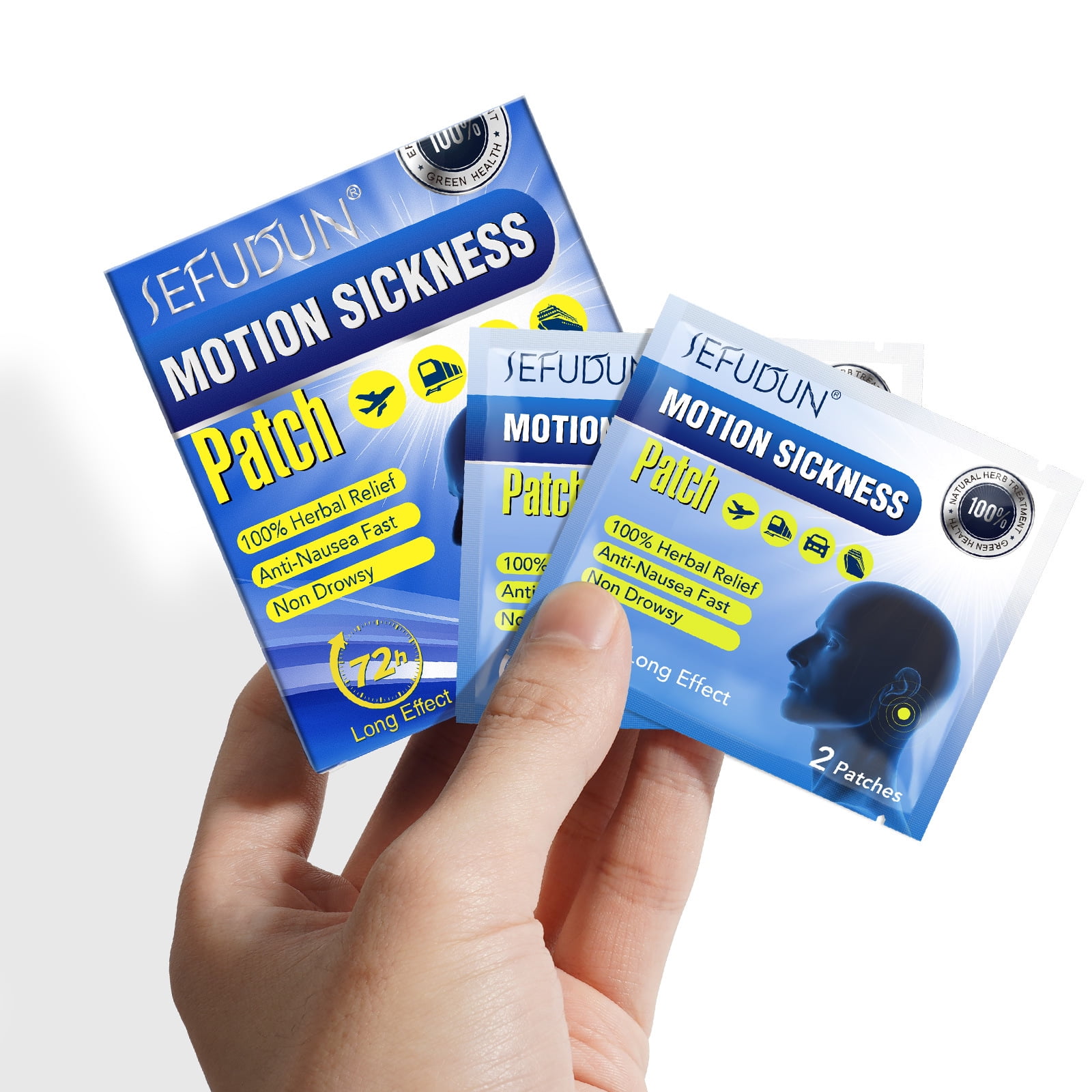 Motion Sickness Patch Fast Acting & No Side Effects Against Nausea